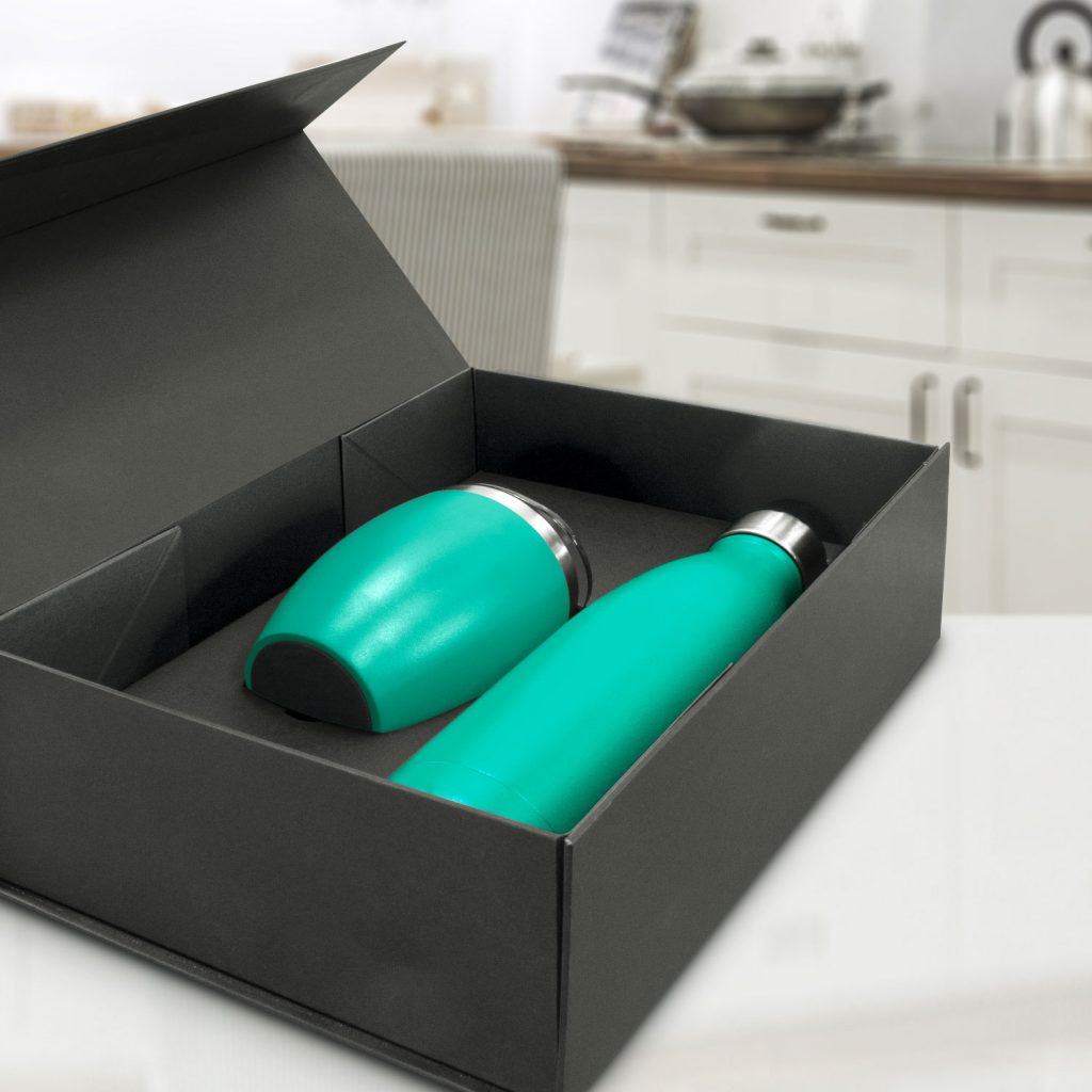 Vacuum Drink Bottle and Cup Gift Set