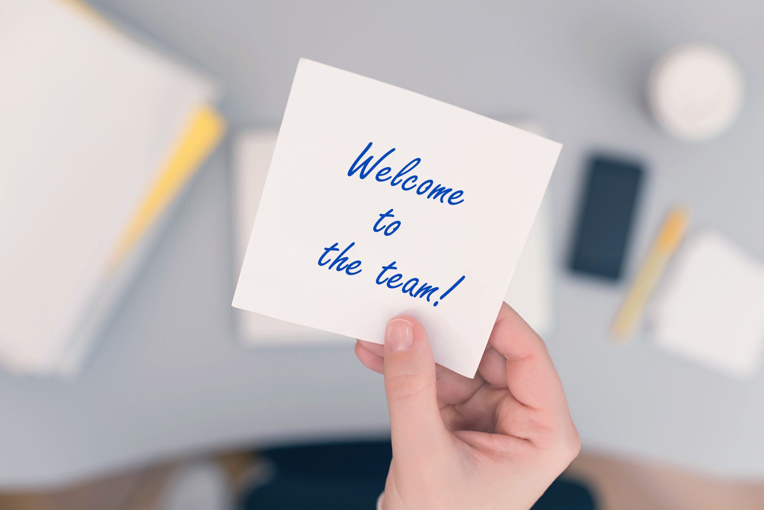 Welcome to the team note